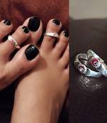 Silver toe-rings