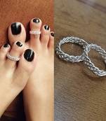 Silver toe-rings