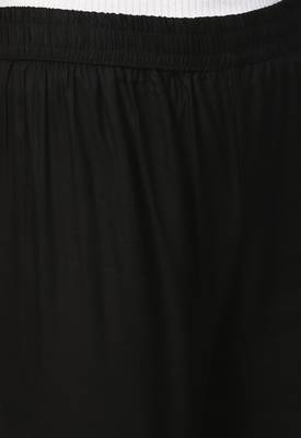 Women's Rayon Black Foil Printed Palazzos 4