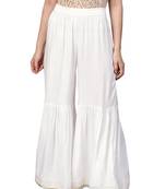 Women's Rayon Black Foil Printed Palazzos