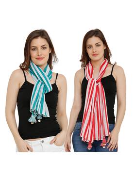 Multicolor Printed Cotton Stole And Dupattas 1