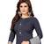 Grey Printed synthetic unstitched salwar with dupatta