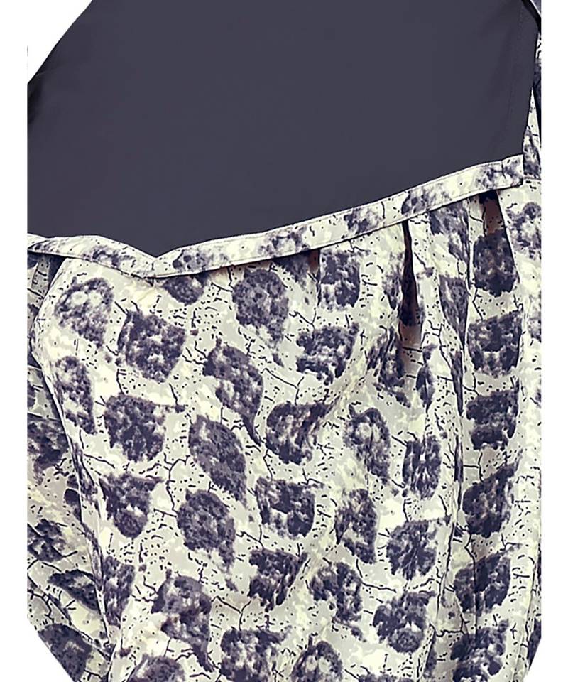 Grey Printed synthetic unstitched salwar with dupatta