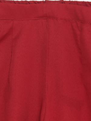 Maroon Embroidered Shimmer Kids Salwar Suits 4