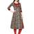 MEHROON Women's Cotton Kalamkari Print Anarkali Kurta