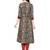 MEHROON Women's Cotton Kalamkari Print Anarkali Kurta