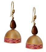 Gold Quilled Jhumkas