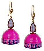 Majenta Quilled Jhumkas