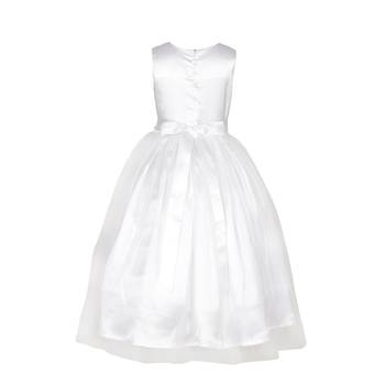 White Plain Net Kids Girl Gowns 2