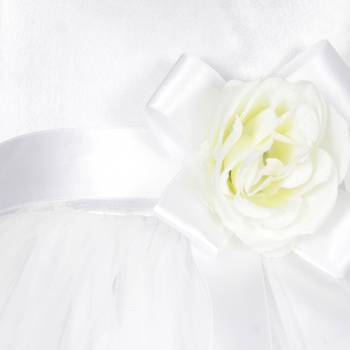 White Plain Net Kids Girl Gowns 3