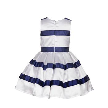 White Plain Raw Silk Kids Frocks 2