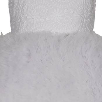 White Plain Net Kids Girl Gowns 3