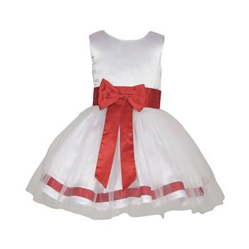 White Plain Net Kids Frocks 1