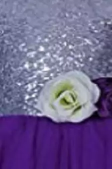 Purple Plain Net Kids Girl Gowns