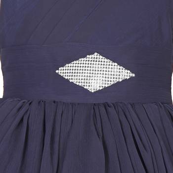 Blue
 Plain Chiffon Kids Girl Gowns 3
