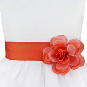 White Plain Tissue Kids Frocks 3