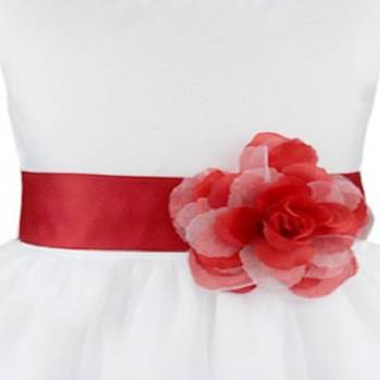 White Plain Tissue Kids Frocks 3