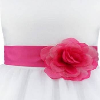 White Plain Tissue Kids Frocks 3
