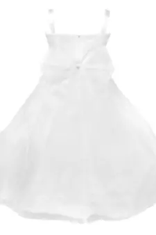 White Plain Tissue Kids Frocks