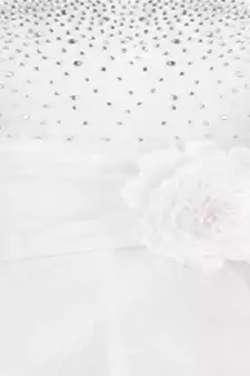 White Plain Tissue Kids Frocks