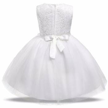 White Plain Tissue Kids Frocks 2