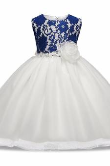 White Plain Tissue Kids Frocks