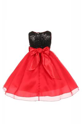 Black Plain Tissue Kids Frocks 2