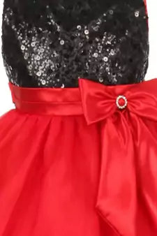 Black Plain Tissue Kids Frocks