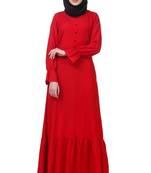 MyBatua Pink Crepe Parvina Abaya