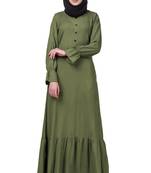 MyBatua Pink Crepe Parvina Abaya