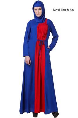 MyBatua Pink Crepe Parvina Abaya 1