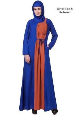 MyBatua Blue Rayon Habiba Abaya 1