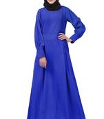 MyBatua Blue Crepe Saffiya Abaya