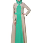 MyBatua Green Crepe Parvina Abaya