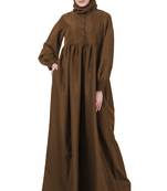 MyBatua Brown Kashibo Humaira Maternity Abaya