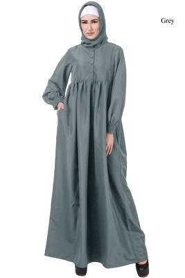 MyBatua Grey Kashibo Humaira Maternity Abaya 1