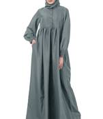 MyBatua Grey Kashibo Humaira Maternity Abaya