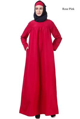 MyBatua Pink Kashibo Latifa Maternity Abaya 1