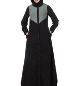 MyBatua Black Crepe Saaleha Abaya