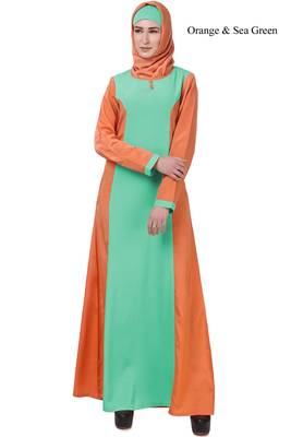 MyBatua Green Crepe Nadirah Abaya 1