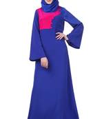 MyBatua Blue Crepe Enisa Abaya
