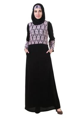 MyBatua Black Net Aamira Abaya 1