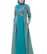 MyBatua Green Crepe Sadiah Abaya