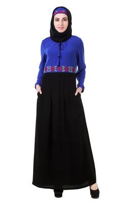 MyBatua Black Crepe Aadila Abaya 1
