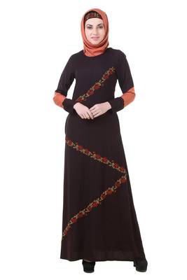 MyBatua Black Rayon Rasmiyah Abaya 1