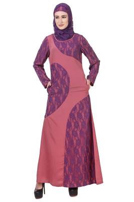 MyBatua Blue Kashibo Latifa Maternity Abaya 1