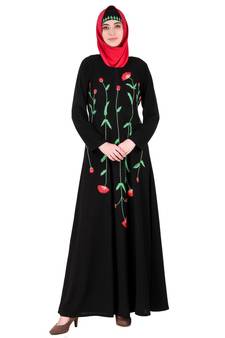 MyBatua Pink Crepe Ayaat Abaya