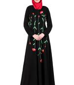 MyBatua Pink Crepe Ayaat Abaya