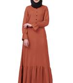 MyBatua Rust Rayon Bushra Abaya