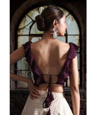 Backless Georgette Blouse 3